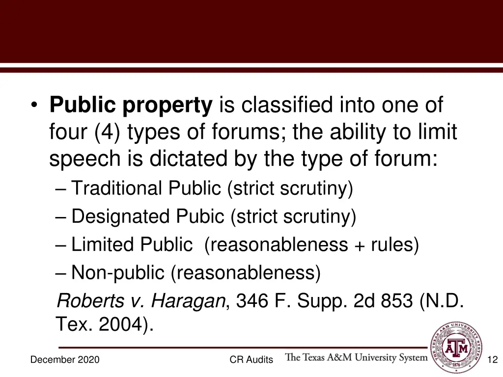public property is classified into one of four
