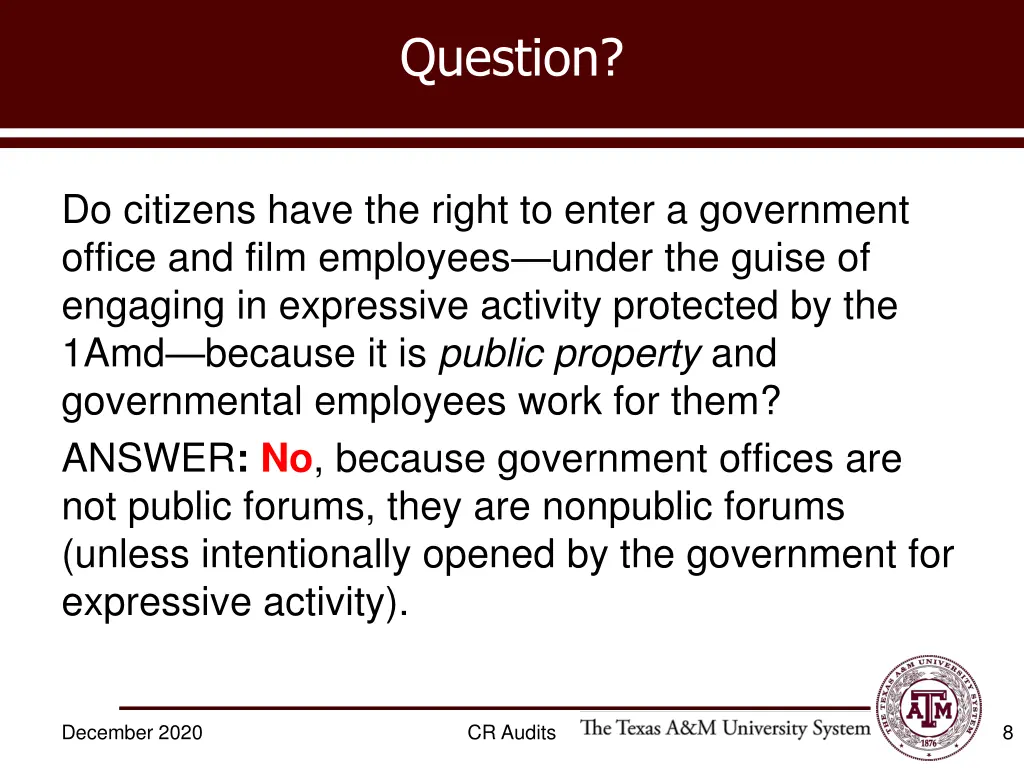 question