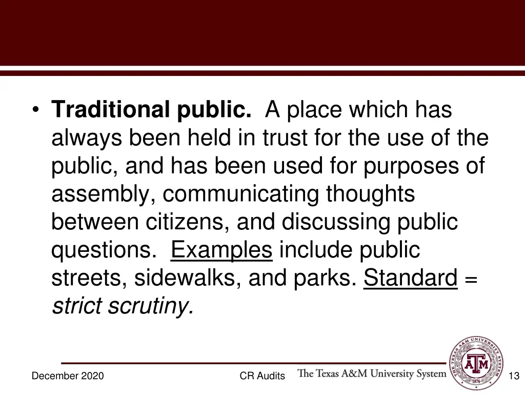 traditional public a place which has always been
