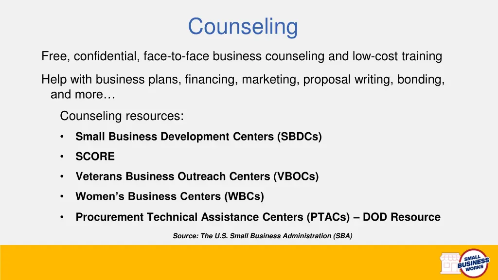 counseling
