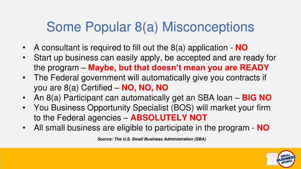 some popular 8 a misconceptions