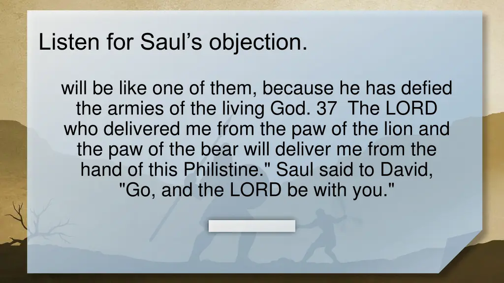 listen for saul s objection 2