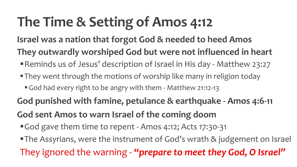 the time setting of amos 4 12