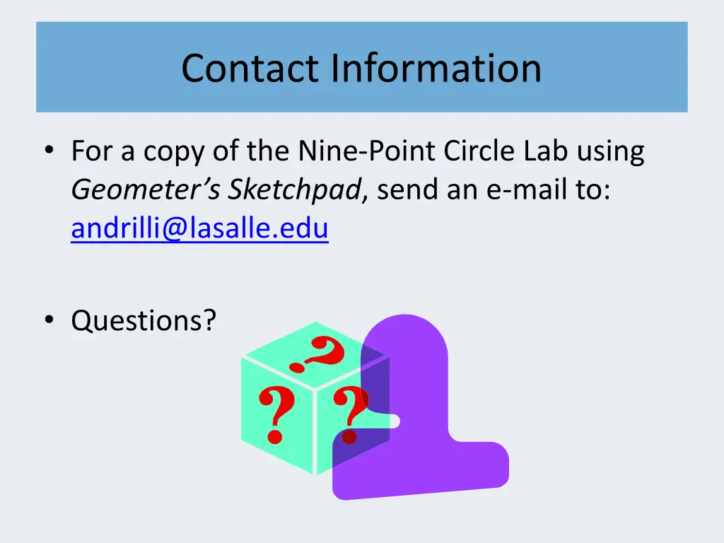 contact information