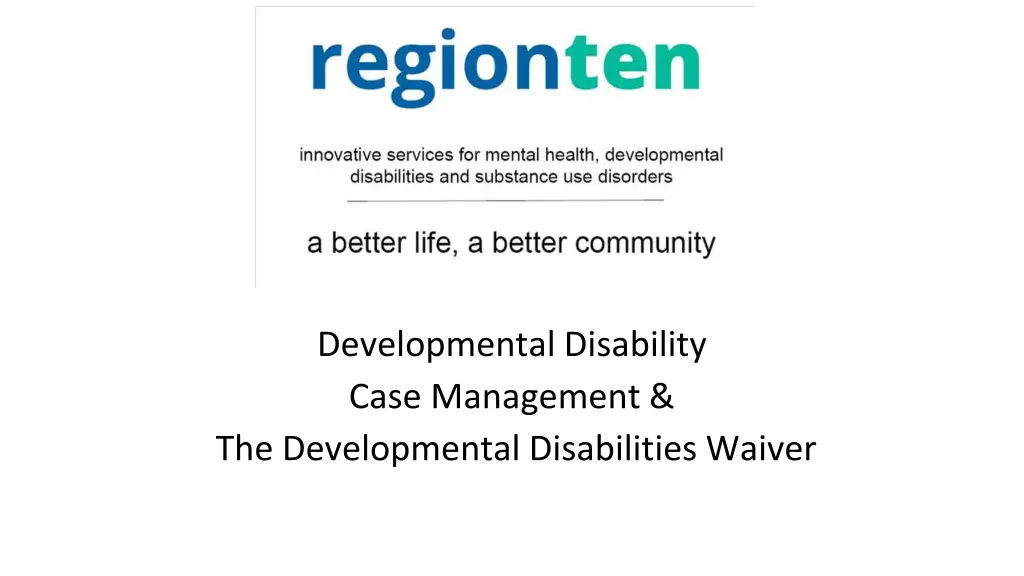 developmental disability case management