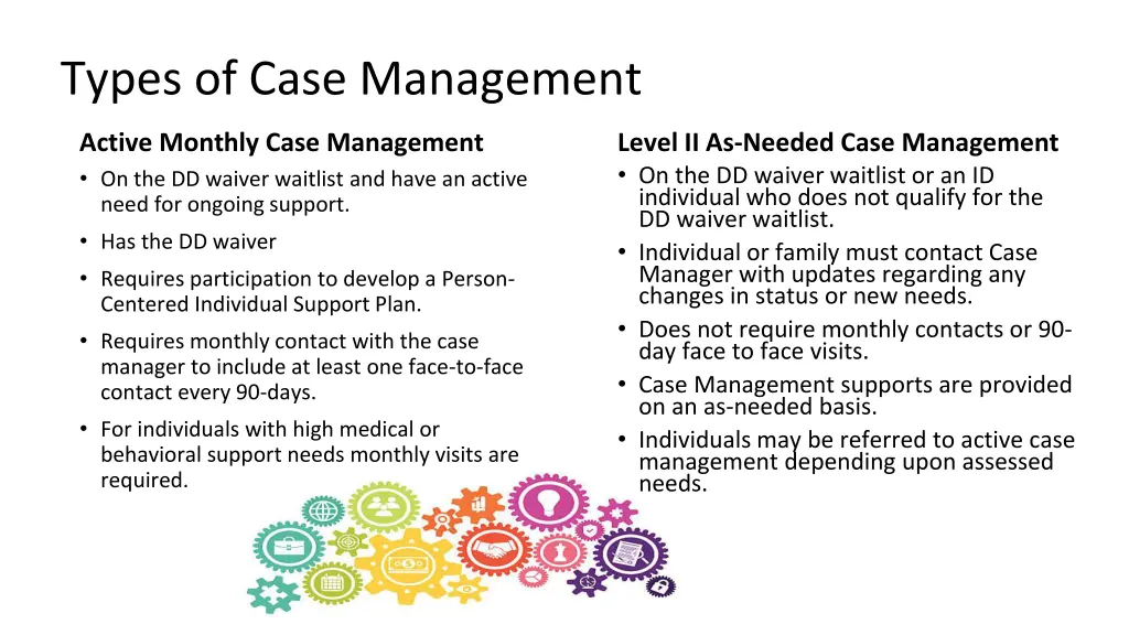 types of case management