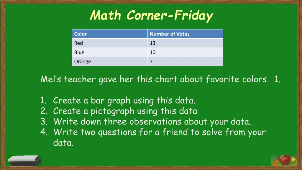math corner friday