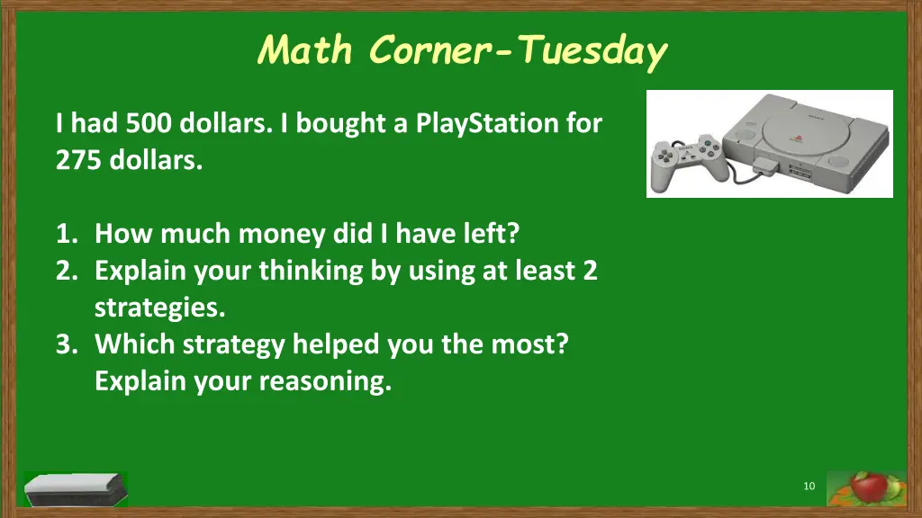 math corner tuesday