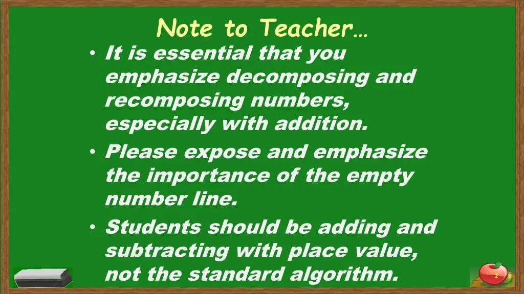note to teacher it is essential that