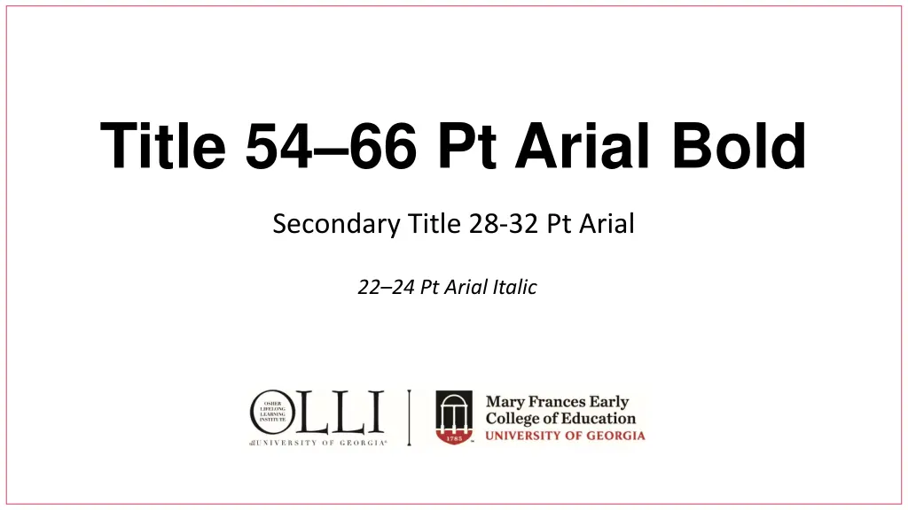 title 54 66 pt arial bold