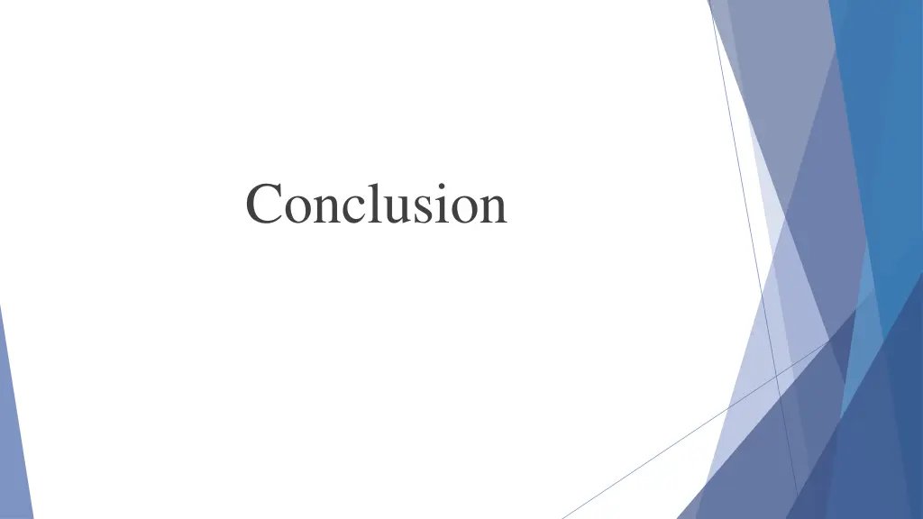 conclusion