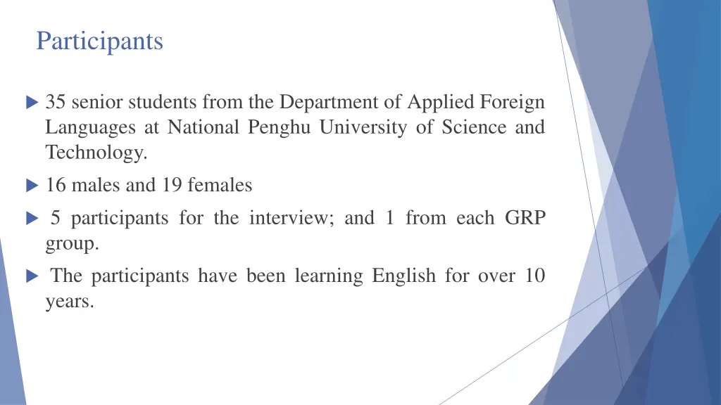 participants
