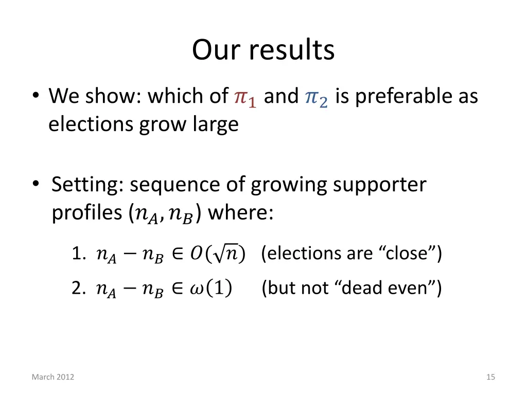 our results