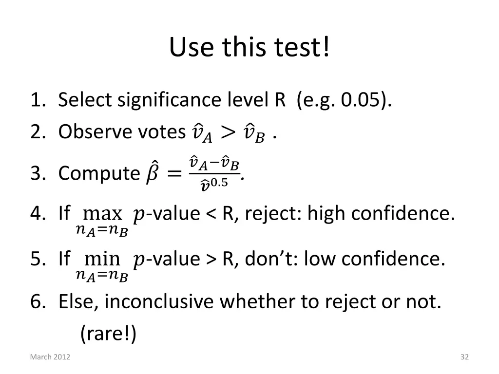 use this test
