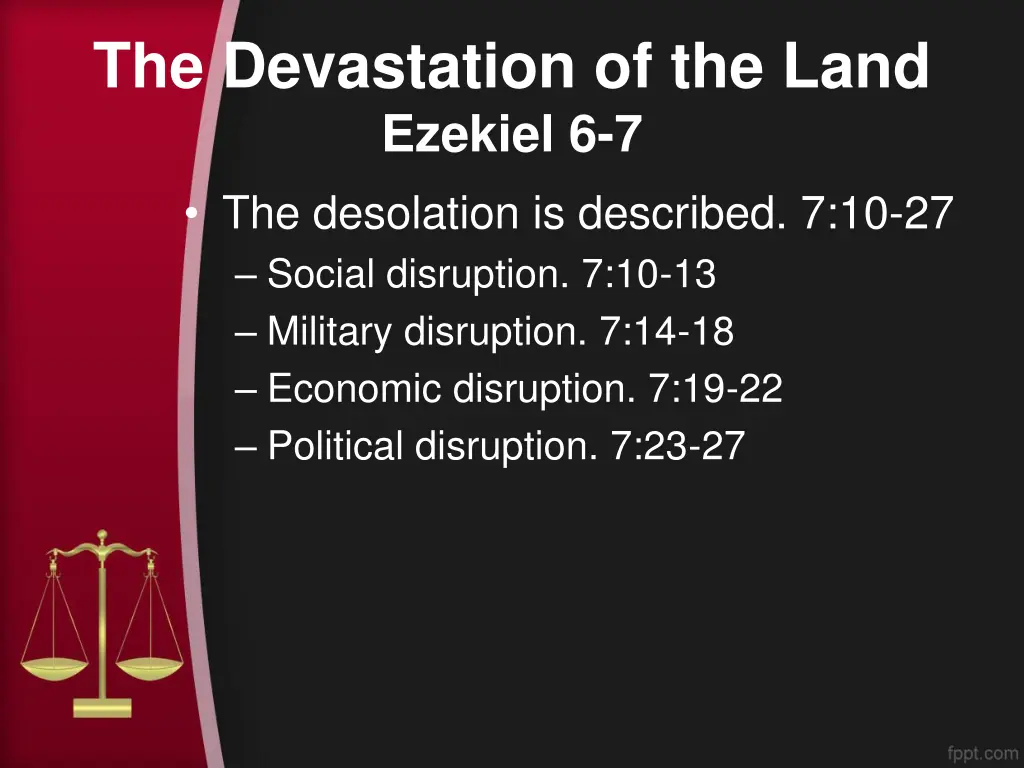 the devastation of the land ezekiel 1