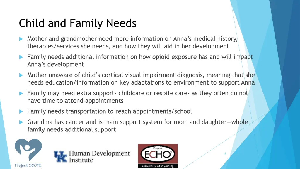 child and family needs