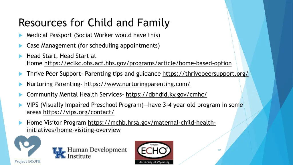 resources for child and family