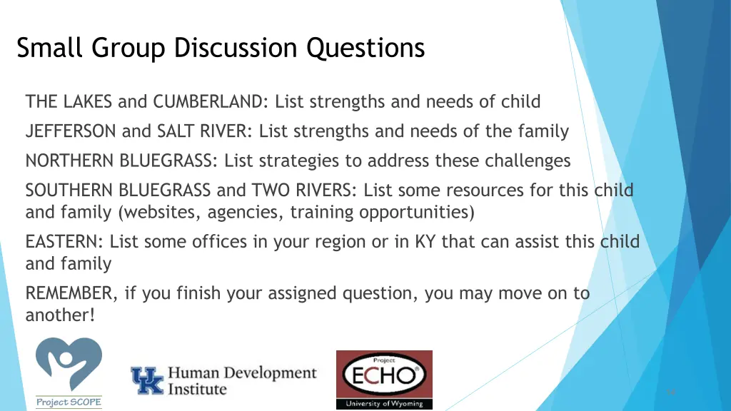 small group discussion questions