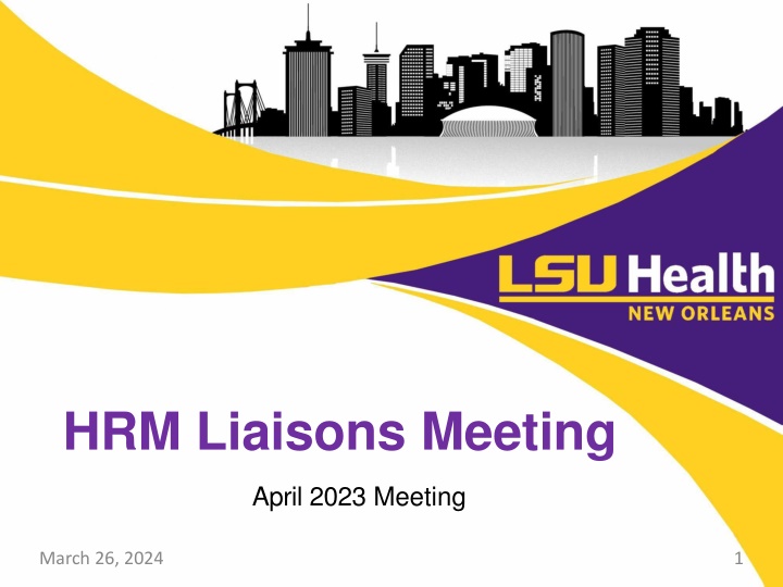 hrm liaisons meeting