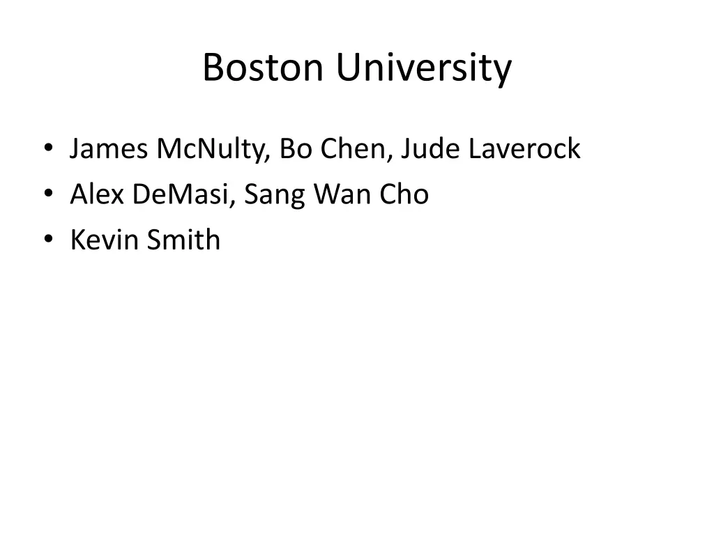 boston university