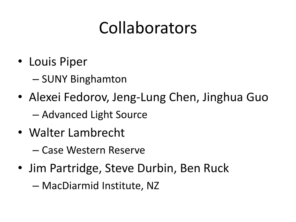 collaborators