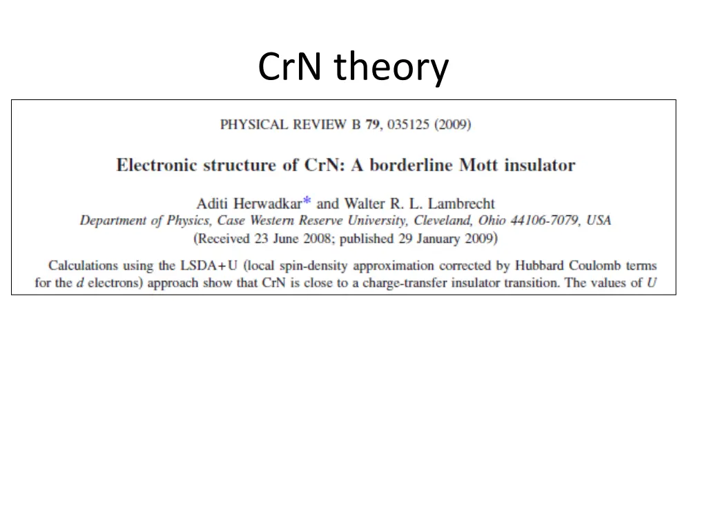 crn theory