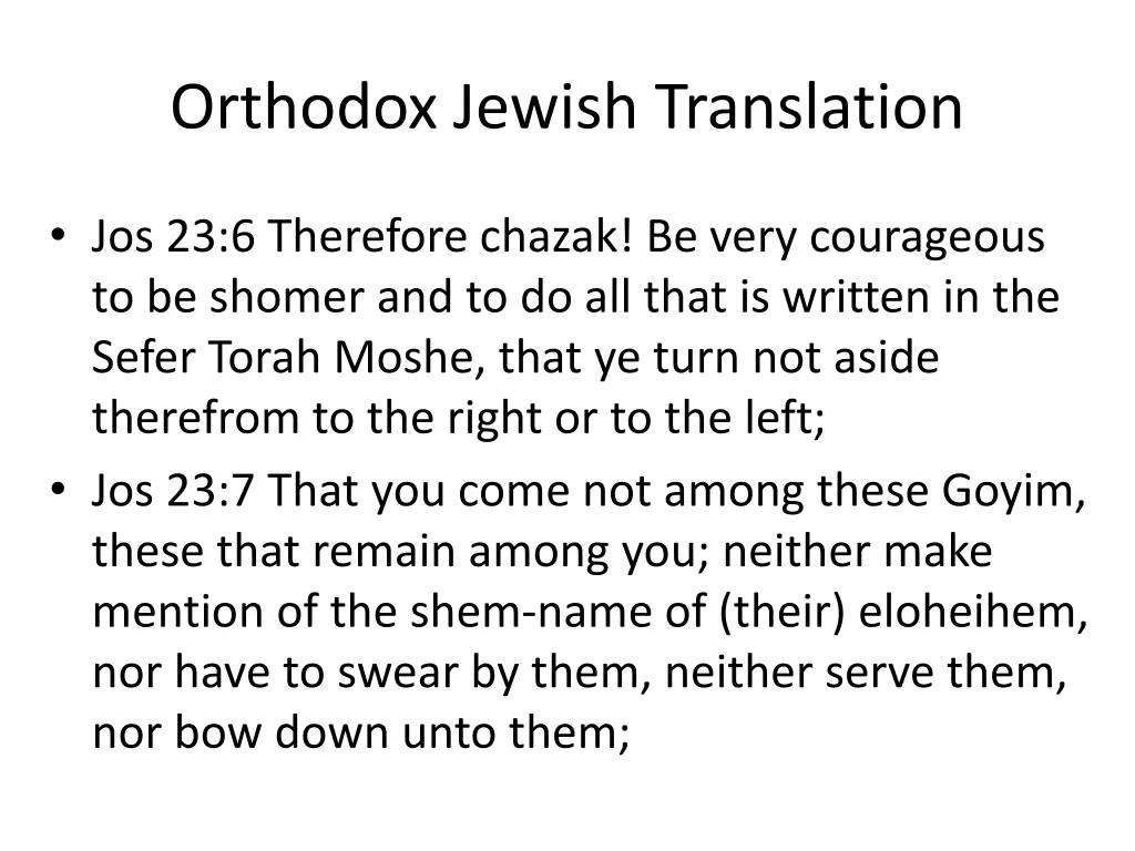 orthodox jewish translation