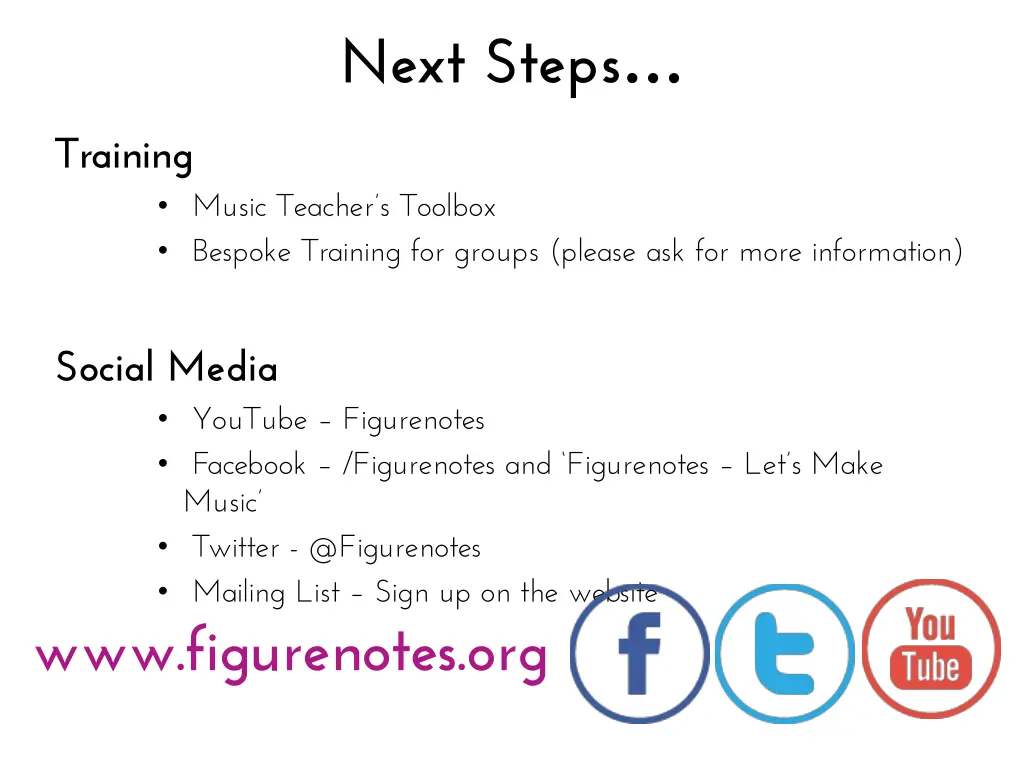 next steps