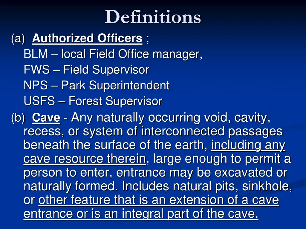 definitions