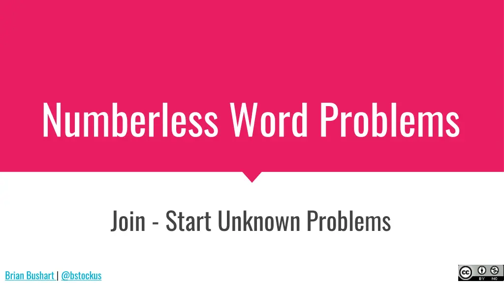 numberless word problems