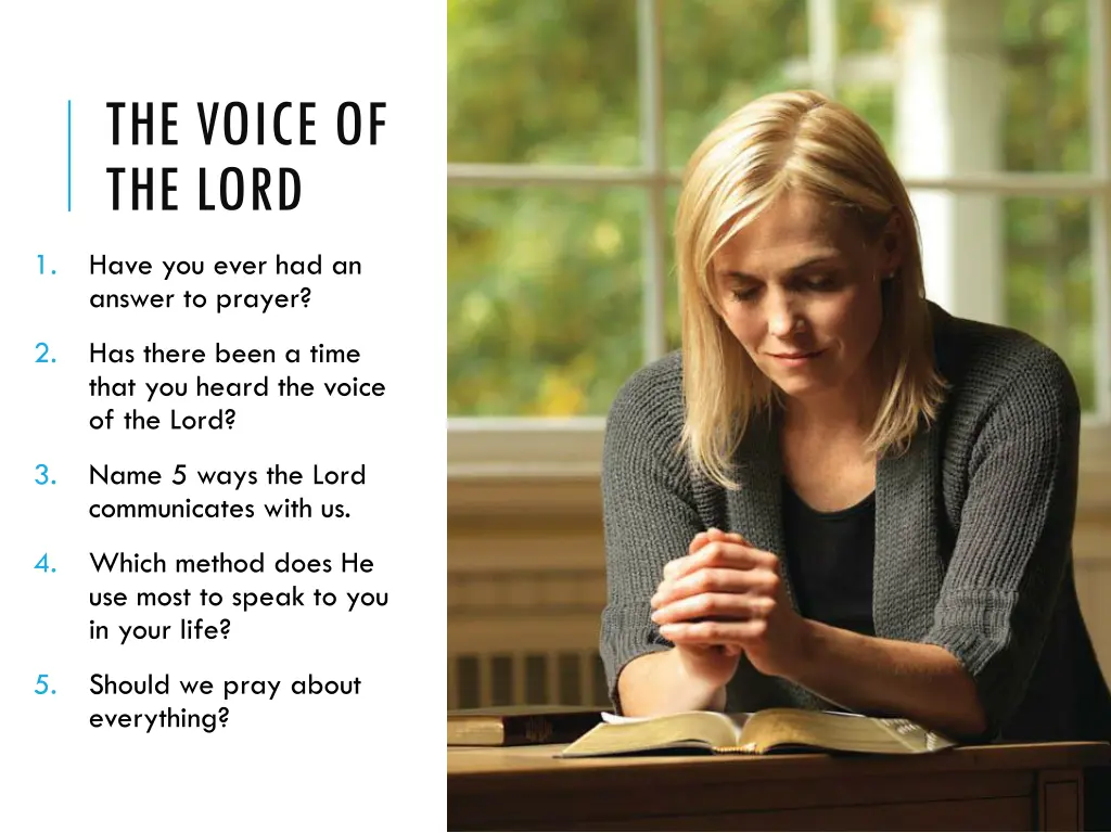 the voice of the lord