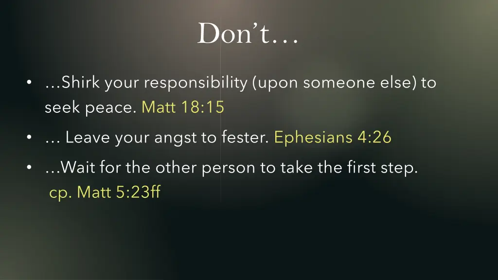 don t