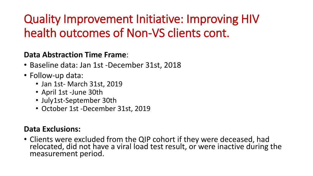 quality improvement initiative improving 1