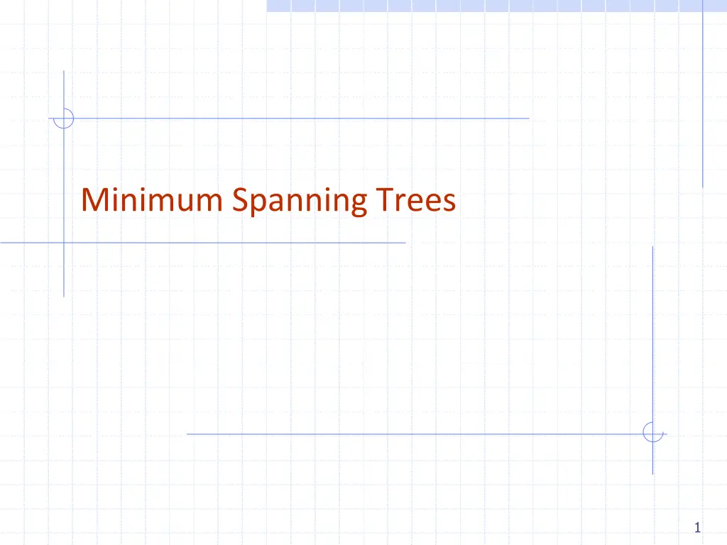 minimum spanning trees