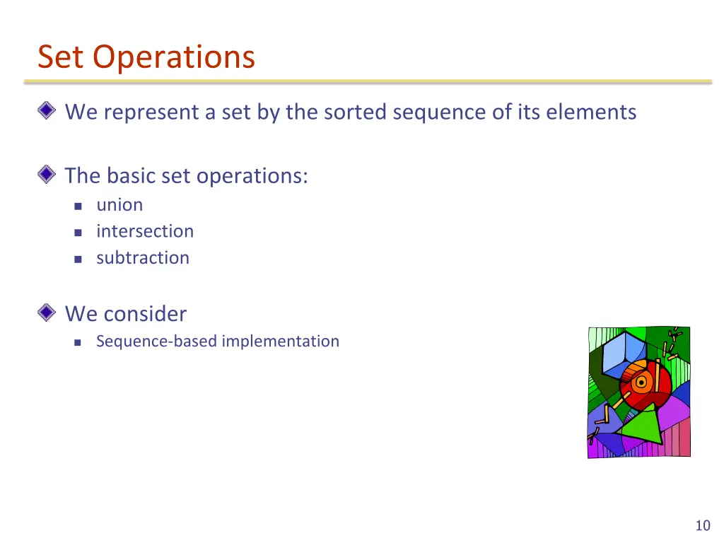 set operations