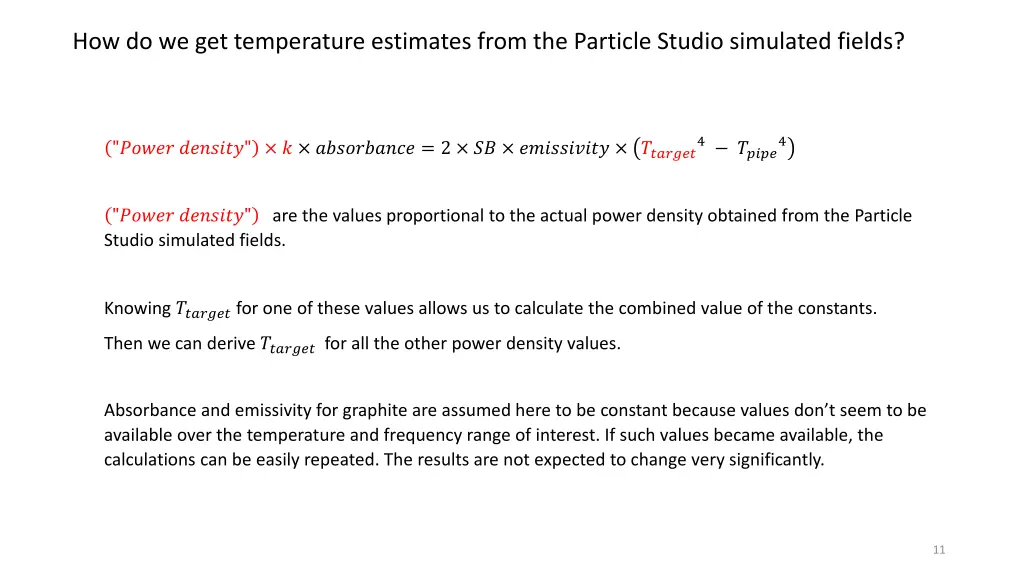 how do we get temperature estimates from