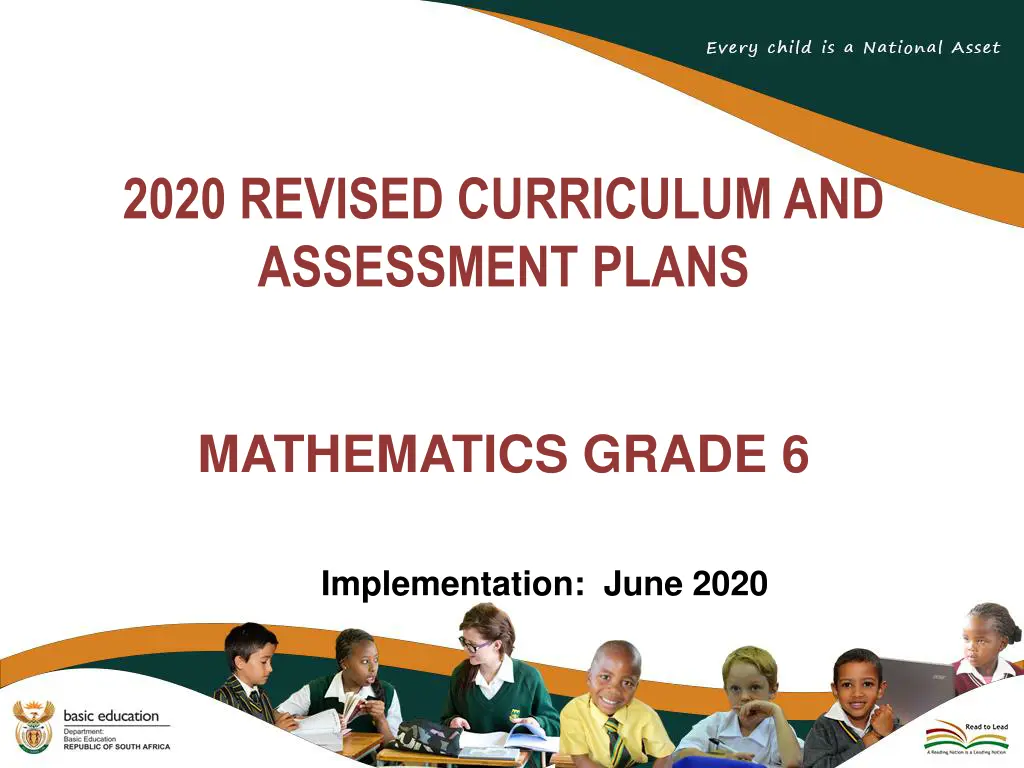 2020 revised curriculum and assessment plans