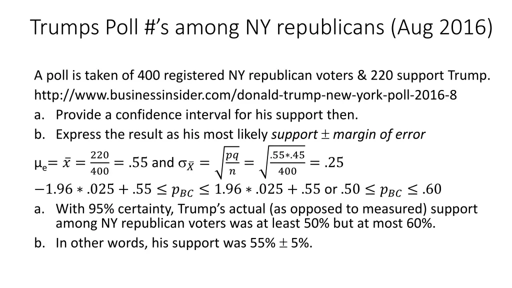 trumps poll s among ny republicans aug 2016