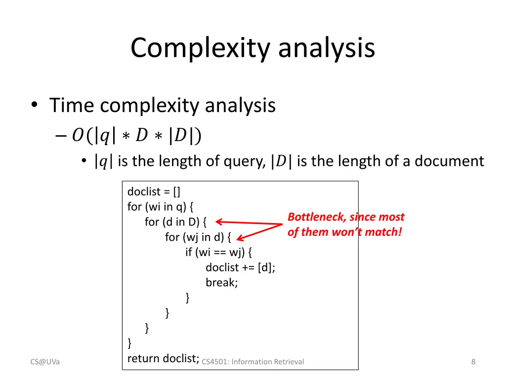 complexity analysis 1