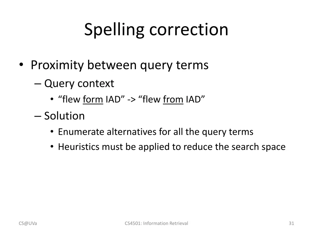 spelling correction 2