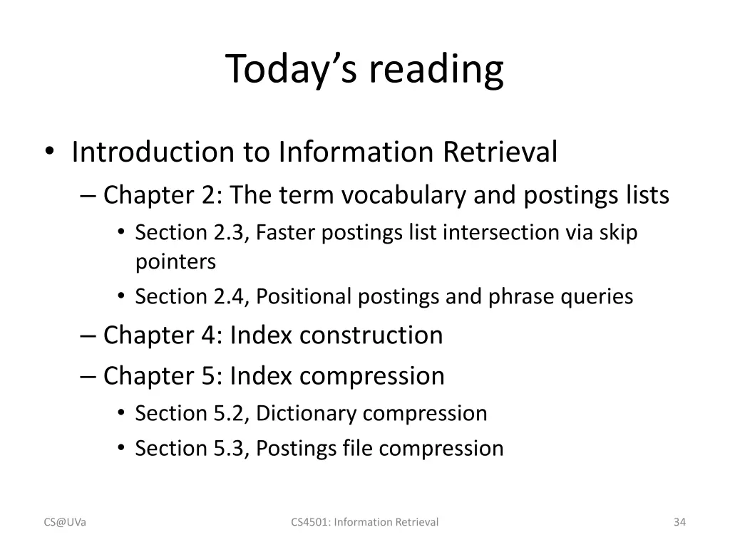 today s reading