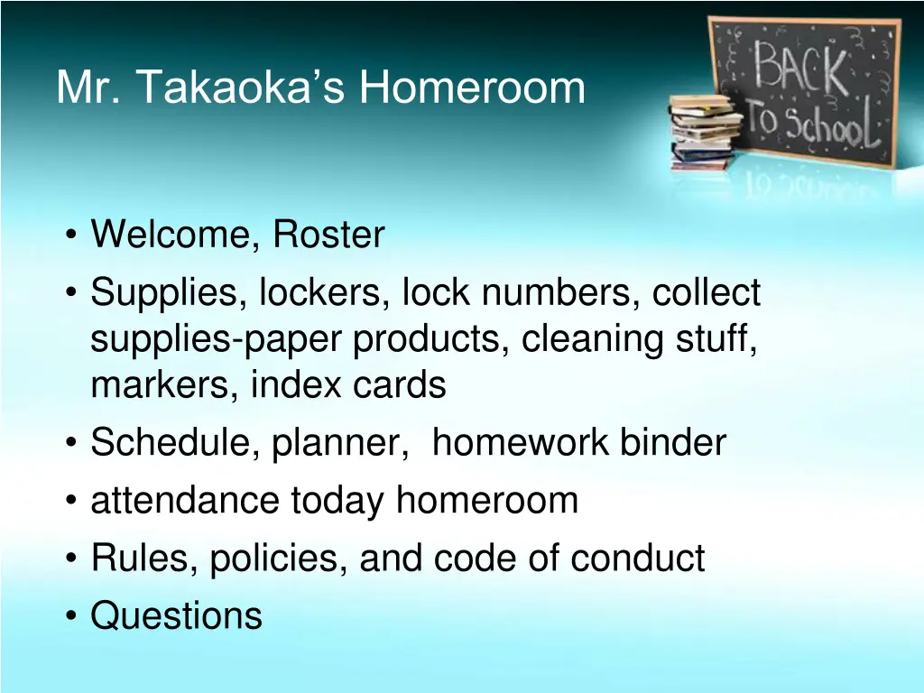 mr takaoka s homeroom