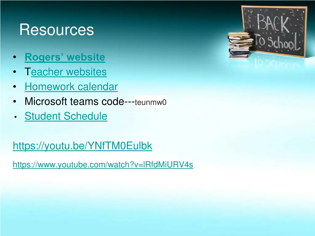 resources