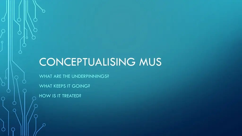 conceptualising mus