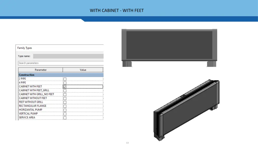 with cabinet with feet