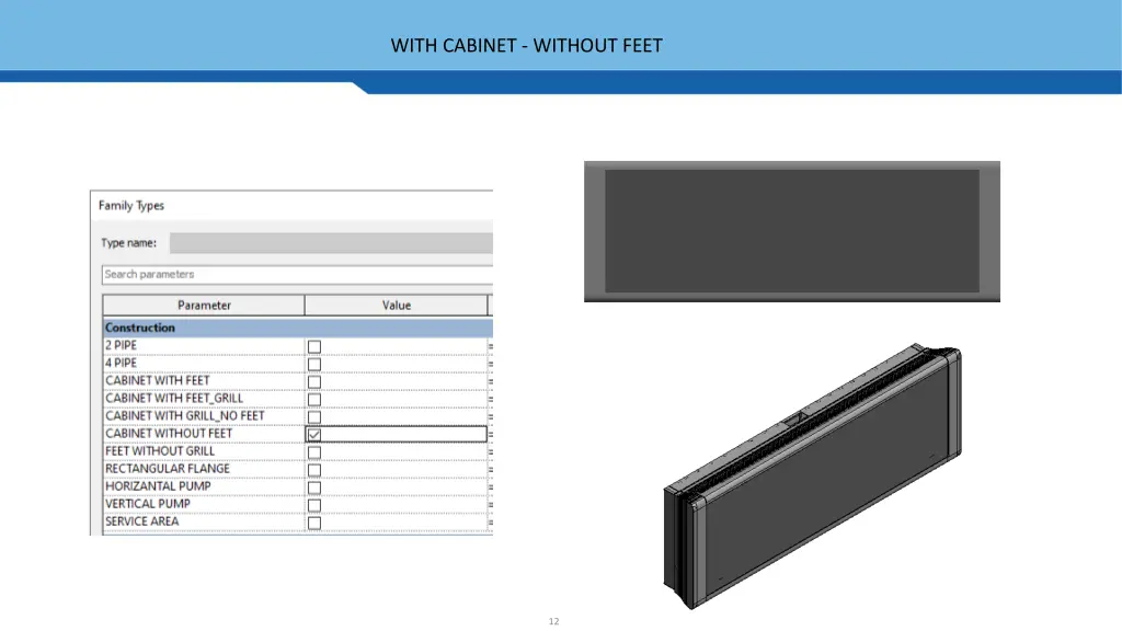 with cabinet without feet