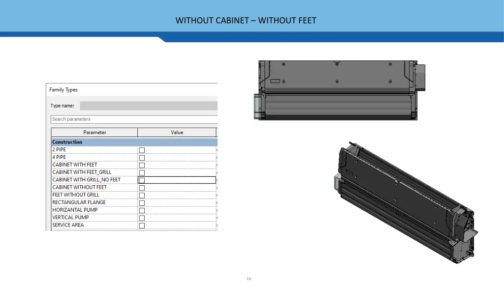 without cabinet without feet