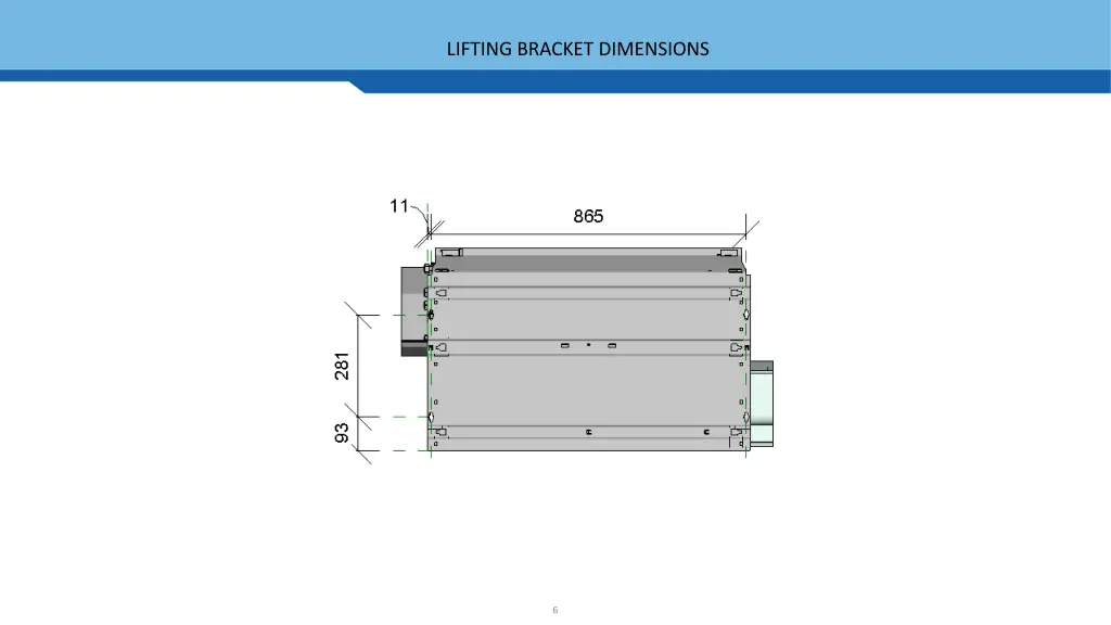 lifting bracket dimensions