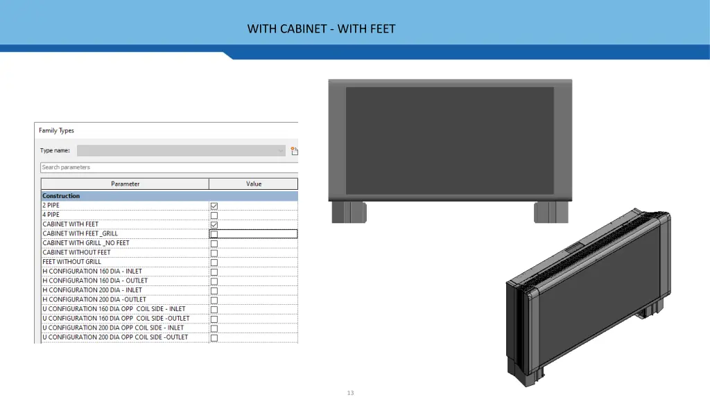 with cabinet with feet