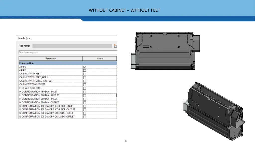 without cabinet without feet